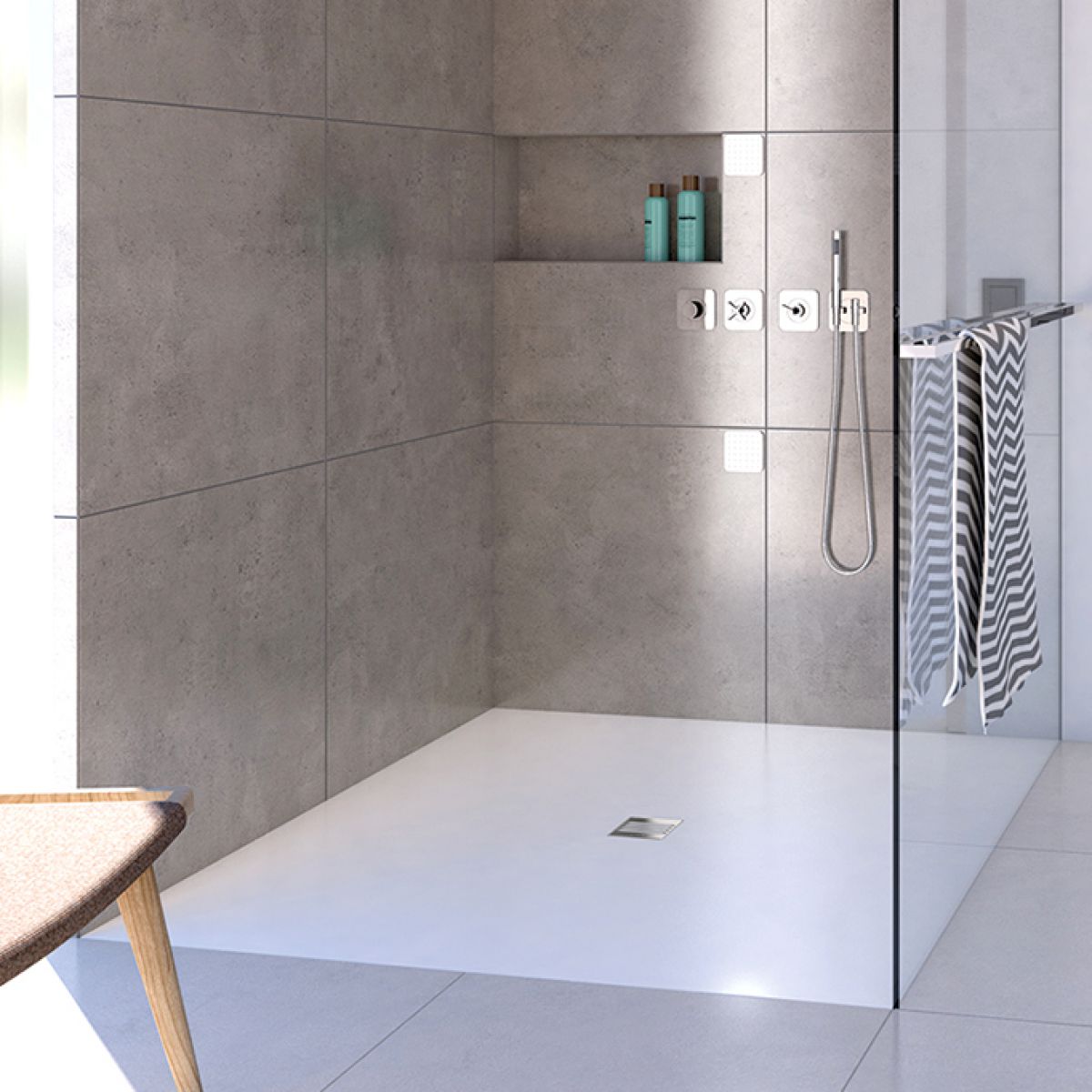 picture of various wetroom shower bases