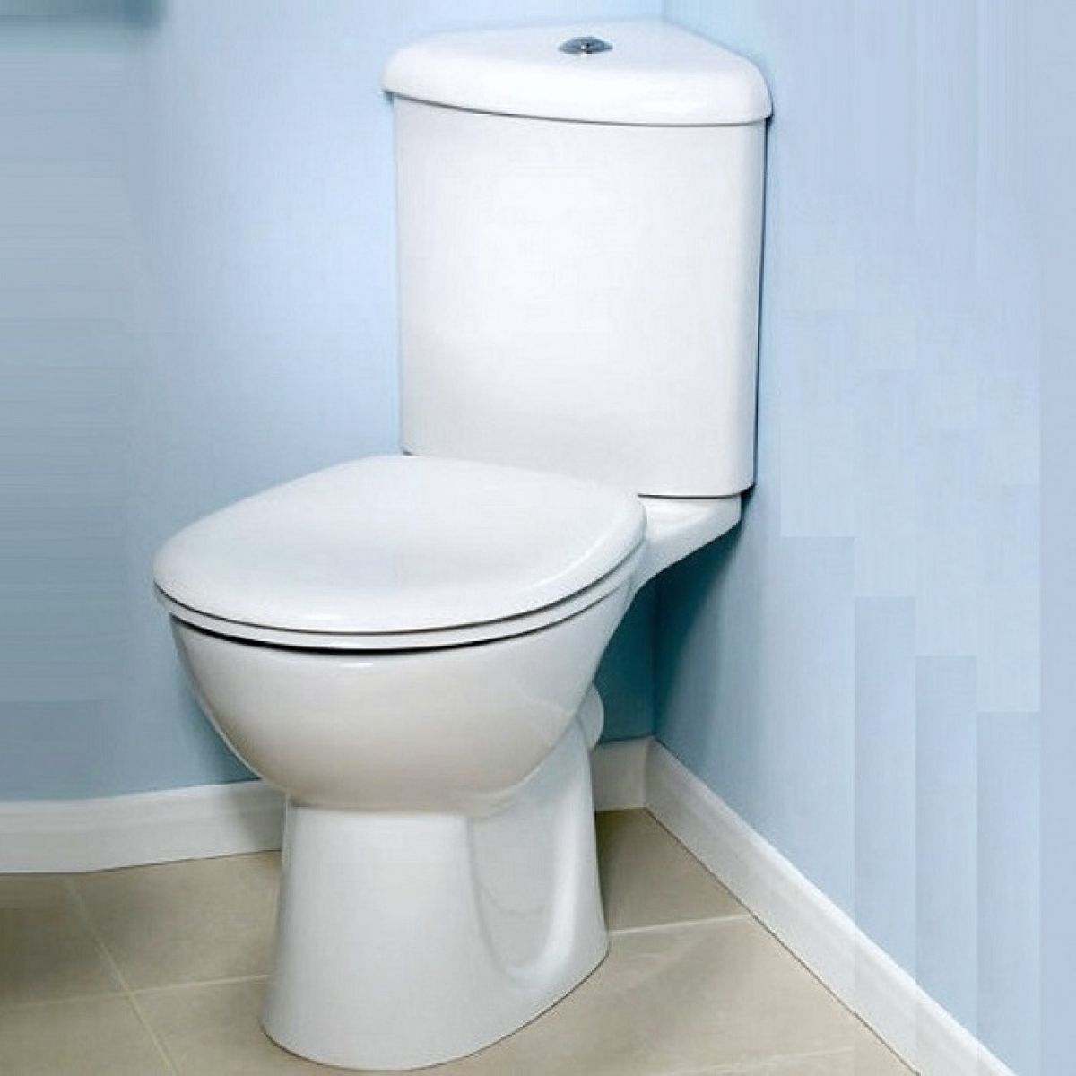 image example of a small cloakroom toilet