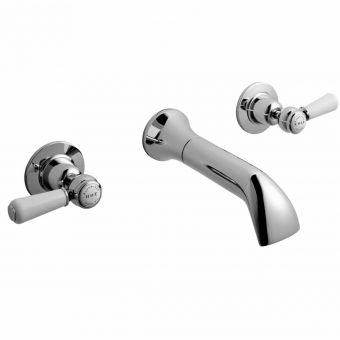 Bayswater Lever 3 Tap Hole Wall Mounted Bath Filler