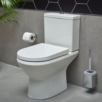 VitrA Integra Close Coupled Rimless Open Back Toilet - 70440030075