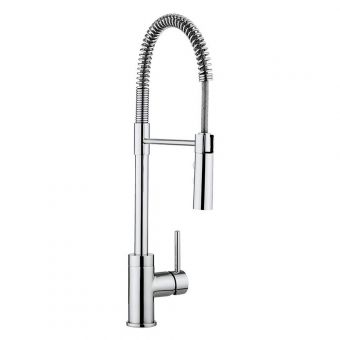 Crosswater Cucina Cook Side Lever Kitchen Mixer Tap with Flexi Spray - CO717DC