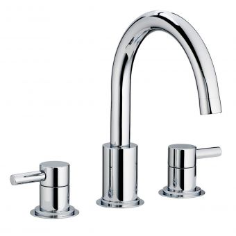 Swadling Absolute Swan Neck Deck Mounted Basin Mixer Tap
