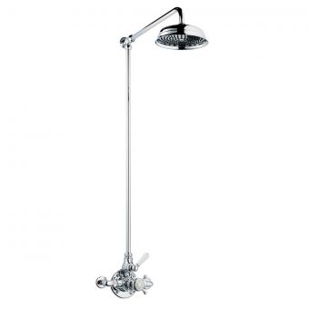 Swadling Invincible Single Exposed Shower Mixer with Rigid Riser and Deluge Head