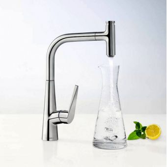 hansgrohe Talis Select S 300 Kitchen Mixer with Pull-out Spout - 72821800