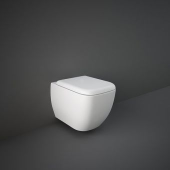 RAK Metropolitan Wall Hung Rimless Toilet with Hidden Fixings and Soft Close Seat - METRIMWHPAN/SC