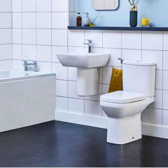 Britton MyHome Close Coupled Open Back Toilet - MYCCTW