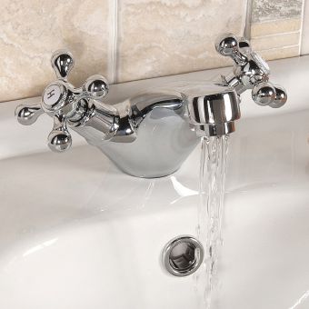 UK Bathrooms Essentials Spence Traditional Basin Mixer Tap - UKBEST00053