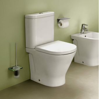 Roca The Gap Closed Back Rimless Close Coupled Toilet - 3420N7000