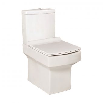 UK Bathrooms Essentials Claro Open Back Close Coupled Toilet Suite - UKBESA0012