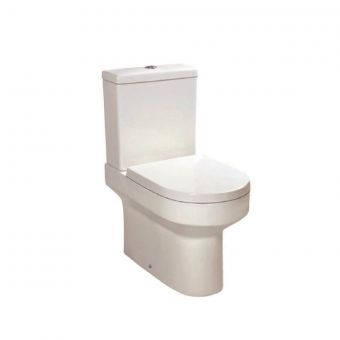 UK Bathrooms Essentials Bellman Open Back Close Coupled Toilet Suite - UKBESA0016