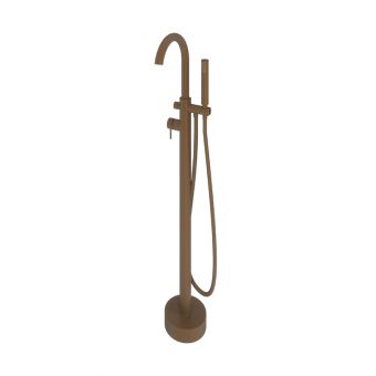 Abacus Iso Brushed Bronze Free Standing Bath Shower Mixer Tap - TBTS-348-3602
