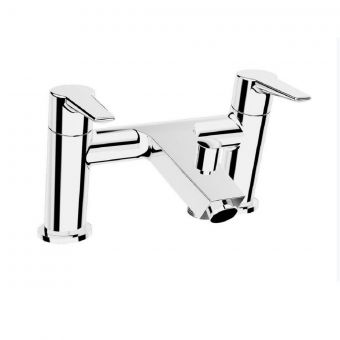 VitrA Solid S 2-Tap Hole Chrome Bath Shower Mixer Tap - 42417