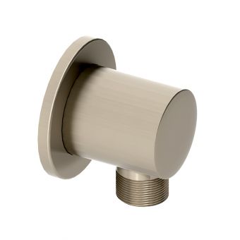 Abacus Emotion Brushed Nickel Round Wall Outlet - TBTS-417-5806