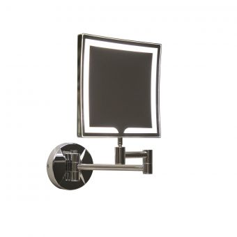 UK Bathrooms Essentials Cypress Square LED Make-Up Mirror - UKBESSM0002