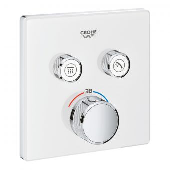 Grohe Grohtherm SmartControl Thermostat with Two Outlets in White - 29156LS0