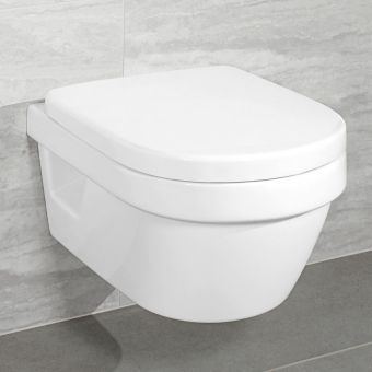Villeroy and Boch Architectura Wall Mounted Compact Rimless WC Combi Pack - 4687HR01