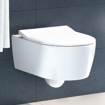 Villeroy and Boch Avento Wall Mounted Rimless WC Combi Pack - 5656RS01