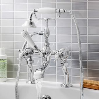 Crosswater Belgravia Crosshead Bath Shower Mixer Tap With Kit