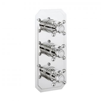 Crosswater Belgravia Crosshead Thermostatic Shower Valve with 3 Way Diverter - BL3000RC-VS+