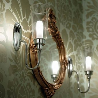 Imperial Avila Wall Light With Glass Shade