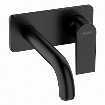 hansgrohe Vernis Shape Concealed Wall Mounted Basin Mixer Tap in Matt Black - 71578670