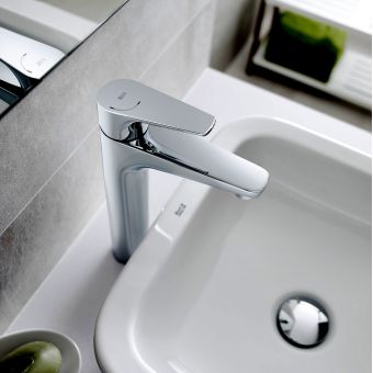 Roca Atlas Tall Basin Mixer Tap with Cold Start - 5A3790C0R