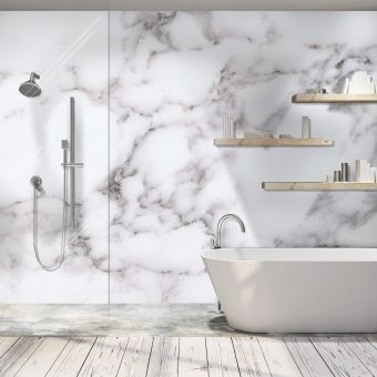 Jaylux DuraPanel Natural Collection Square Edge 2400 x 1200 mm Panel in Calacatta Marble - 9.141