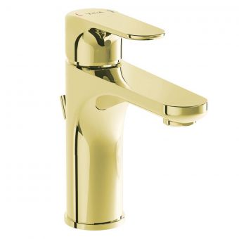 VitrA Root Round Basin Mixer with Pop-up in Gold - A4272323