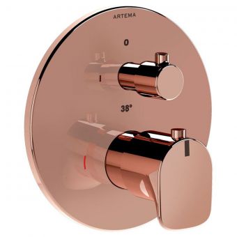 VitrA Root Round Built-In Thermostatic Shower Mixer in Copper - A4269526