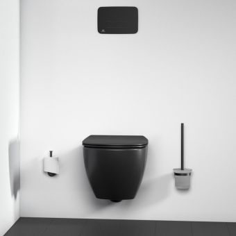 Ideal Standard IOM Toilet Roll Holder in Silk Black - A9132XG