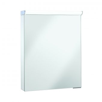 Crosswater Lustro 550 Mirrored Cabinet with Single Door and LED Lighting - LU5570