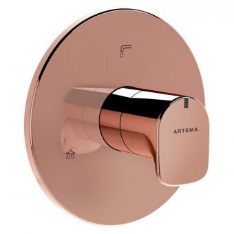 VitrA Root Round Built-In Three-Way Diverter in Copper - A4269626