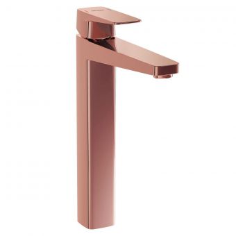 VitrA Root Square Tall Basin Mixer in Copper - A4273326