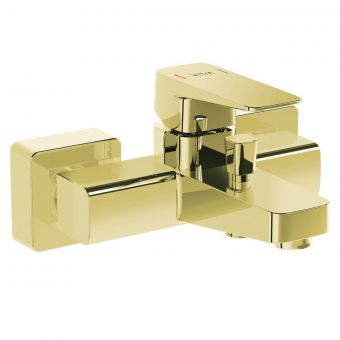VitrA Root Square Bath Shower Mixer in Gold - A4273723