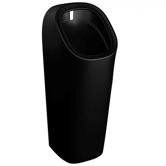 VitrA Plural Monoblock Urinal with Battery Powered Flushing Sensor in Matt Black