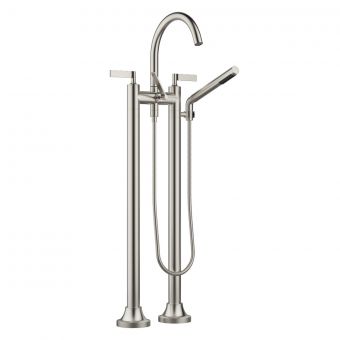 Dornbracht VAIA Freestanding Bath Shower Mixer with Lever Handles in Platinum Matt - 25943819-06