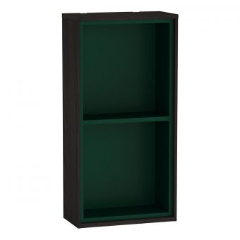 VitrA Voyage Small Vertical Shelf Unit in Flamed Grey & Forest Green