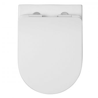 Crosswater Glide II  Compact Soft Close Toilet Seat - Gloss White