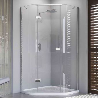 Matki Illusion Quintesse 1000mm Shower Enclosure with Integrated Shower Tray - Left Hand