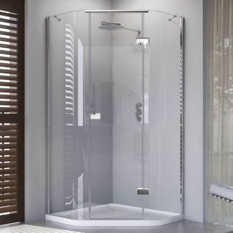 Matki Illusion Quintesse 1000mm Shower Enclosure with Integrated Shower Tray - Right Hand