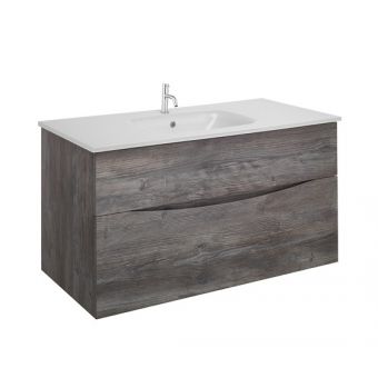 Crosswater Glide II Vanity Unit - 1000mm - Driftwood (Discontinued - 1 available)