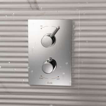 Abode Harmonie Concealed 2 Way Thermostatic Shower Valve in Chrome - AB4530