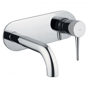 Abode Chao Wall Mounted Basin Mixer in Chrome