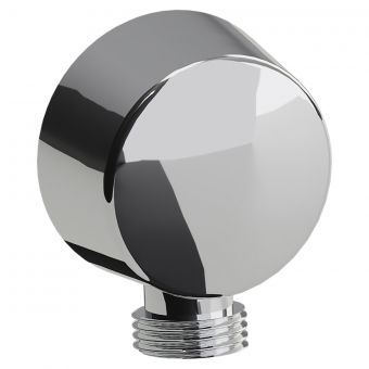 Abode Circular Wall Outlet in Chrome