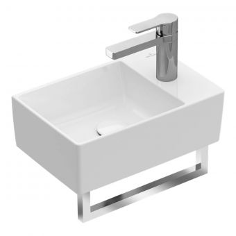 Villeroy & Boch Memento Hand Washbasin with CeramicPlus - 400 x 260mm