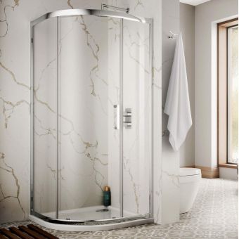 Sommer 8 Single Door Quadrant Shower Enclosure - 800 x 800mm