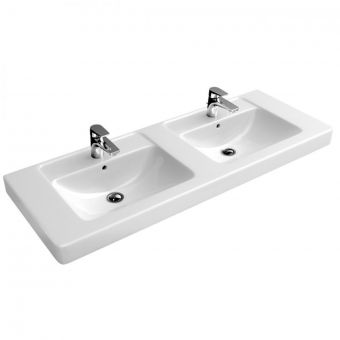 Abacus Simple Double Bathroom Basin - 1300mm