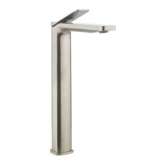 Crosswater Glide II Basin Tall Monobloc in Brushed Stainless Steel - GD112DNV