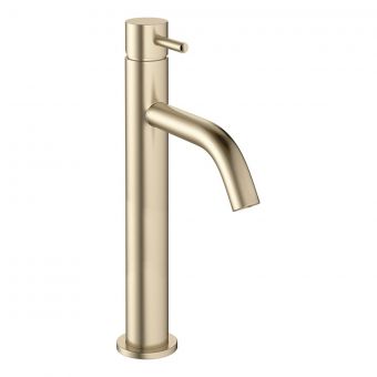 Crosswater MPRO Tall Basin Mixer in Brushed Brass - PRO112DNF