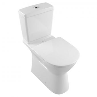 Villeroy and Boch O.Novo Vita Rimless Close Coupled Toilet Pan Only - White Alpin CeramicPlus